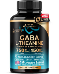 NUTRAHARMONY frasco de 240 cápsulas que ofrece suministro prolongado