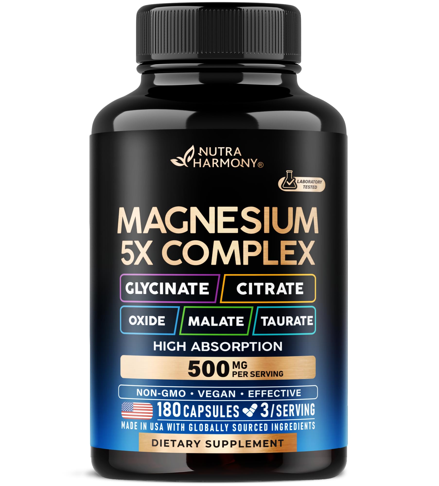 NUTRAHARMONY frente del envase mostrando la marca y fórmula 5-en-1