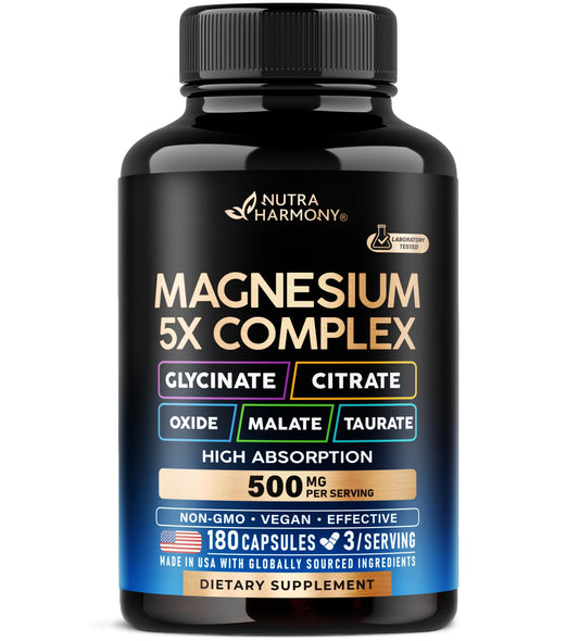 NUTRAHARMONY frente del envase mostrando la marca y fórmula 5-en-1