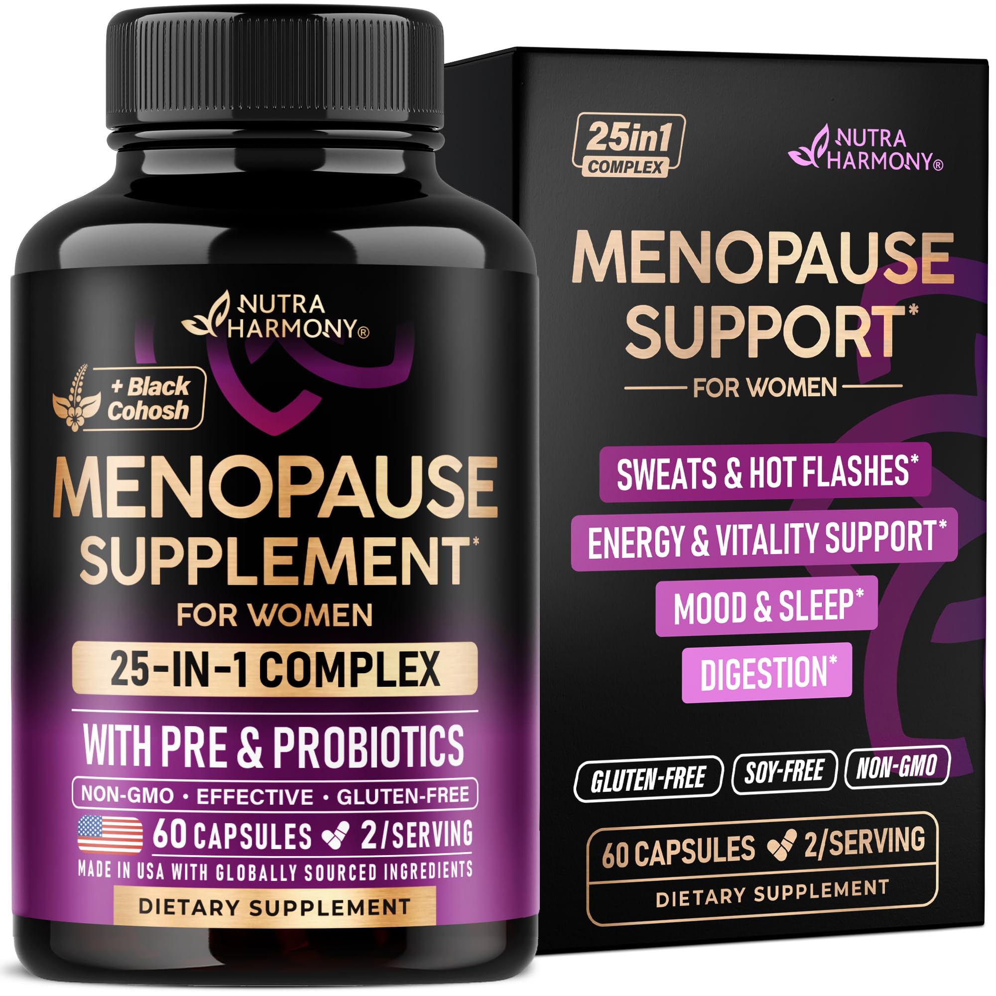 NUTRAHARMONY frente del envase mostrando marca y beneficio de apoyo