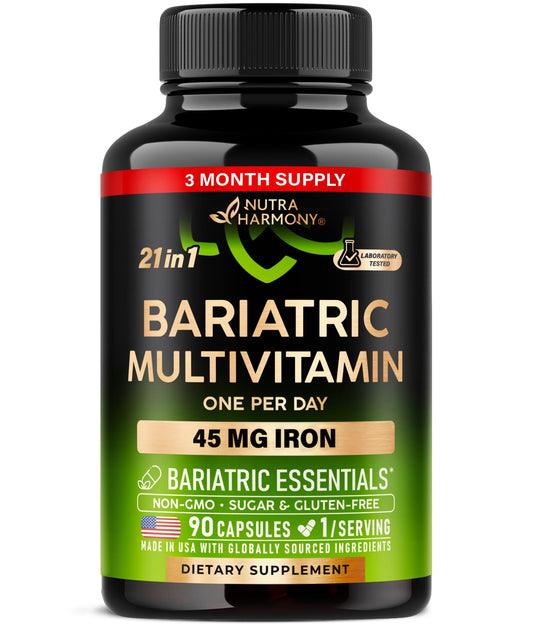 NUTRAHARMONY frente del envase mostrando 90 cápsulas y beneficios claros