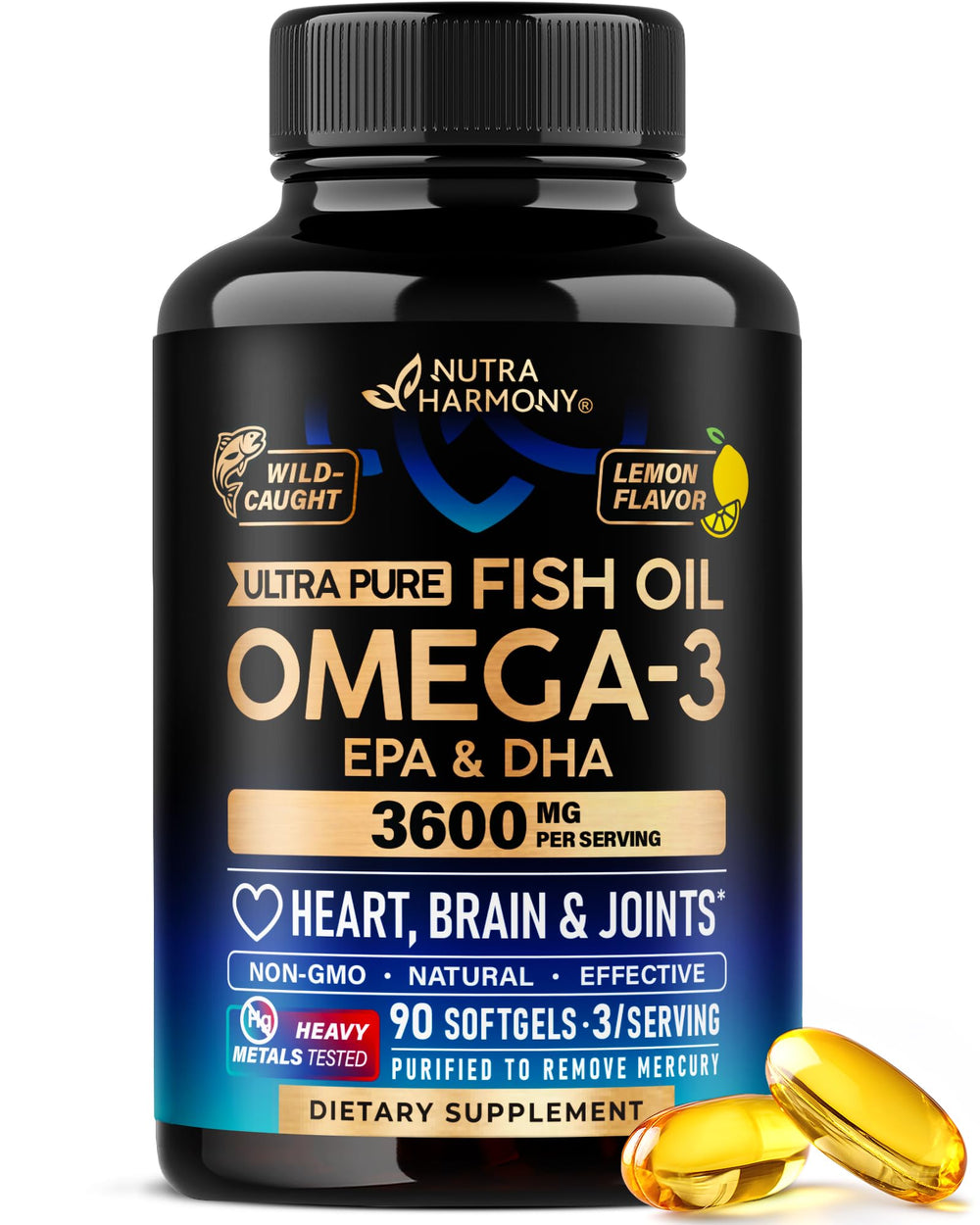 NUTRAHARMONY frente del envase mostrando información principal y beneficios