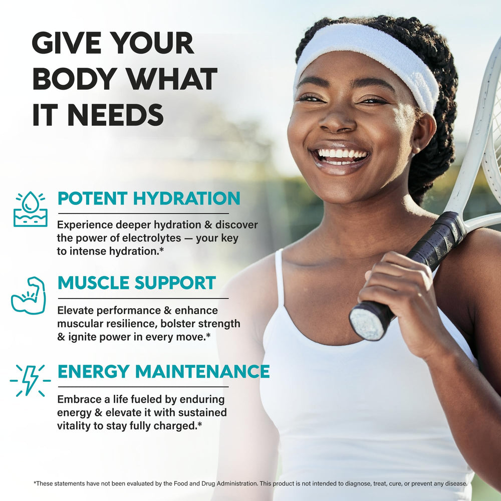 NUTRAHARMONY tabletas disueltas en agua para hidratación instantánea