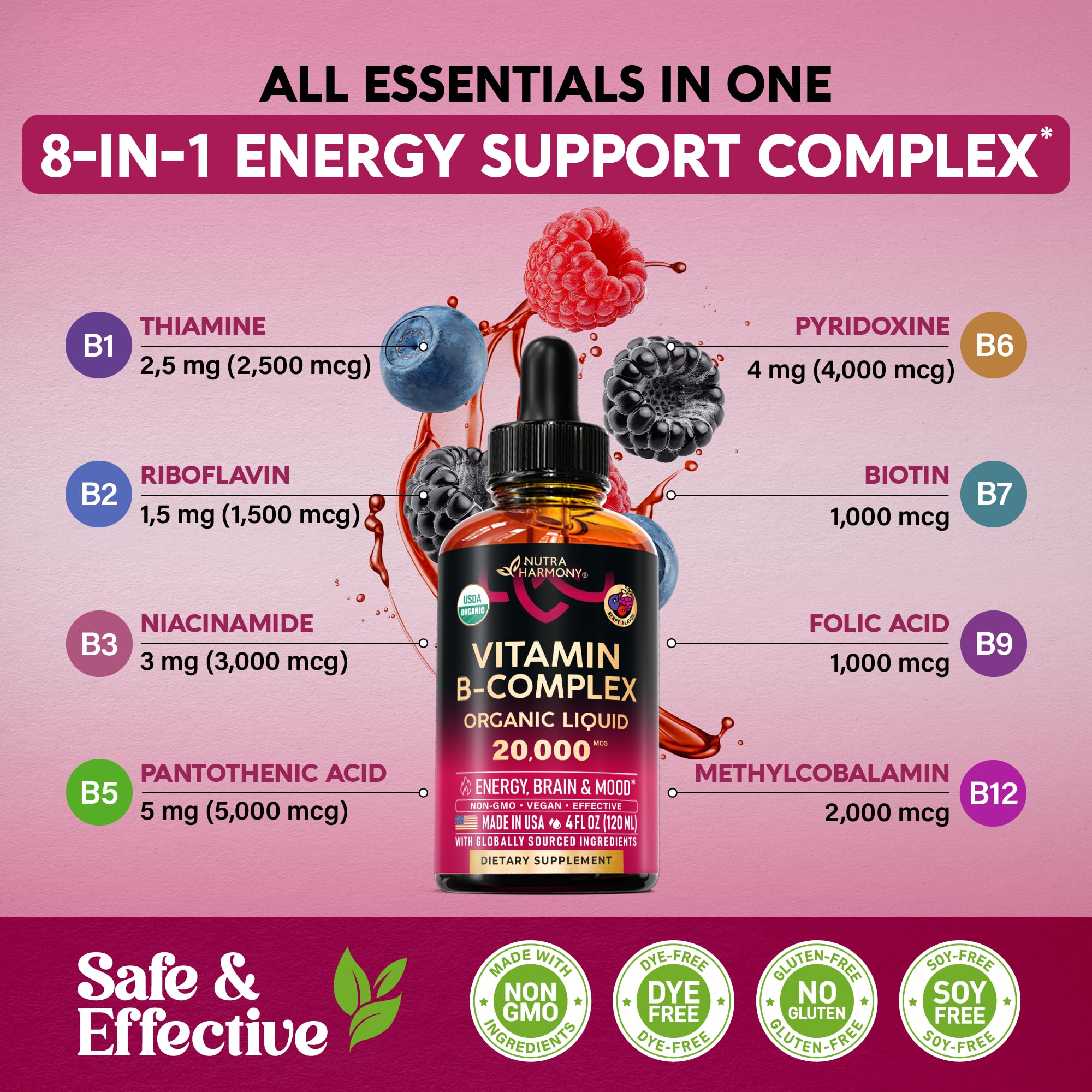 NUTRAHARMONY uso del cuentagotas para administracion precisa y cómoda