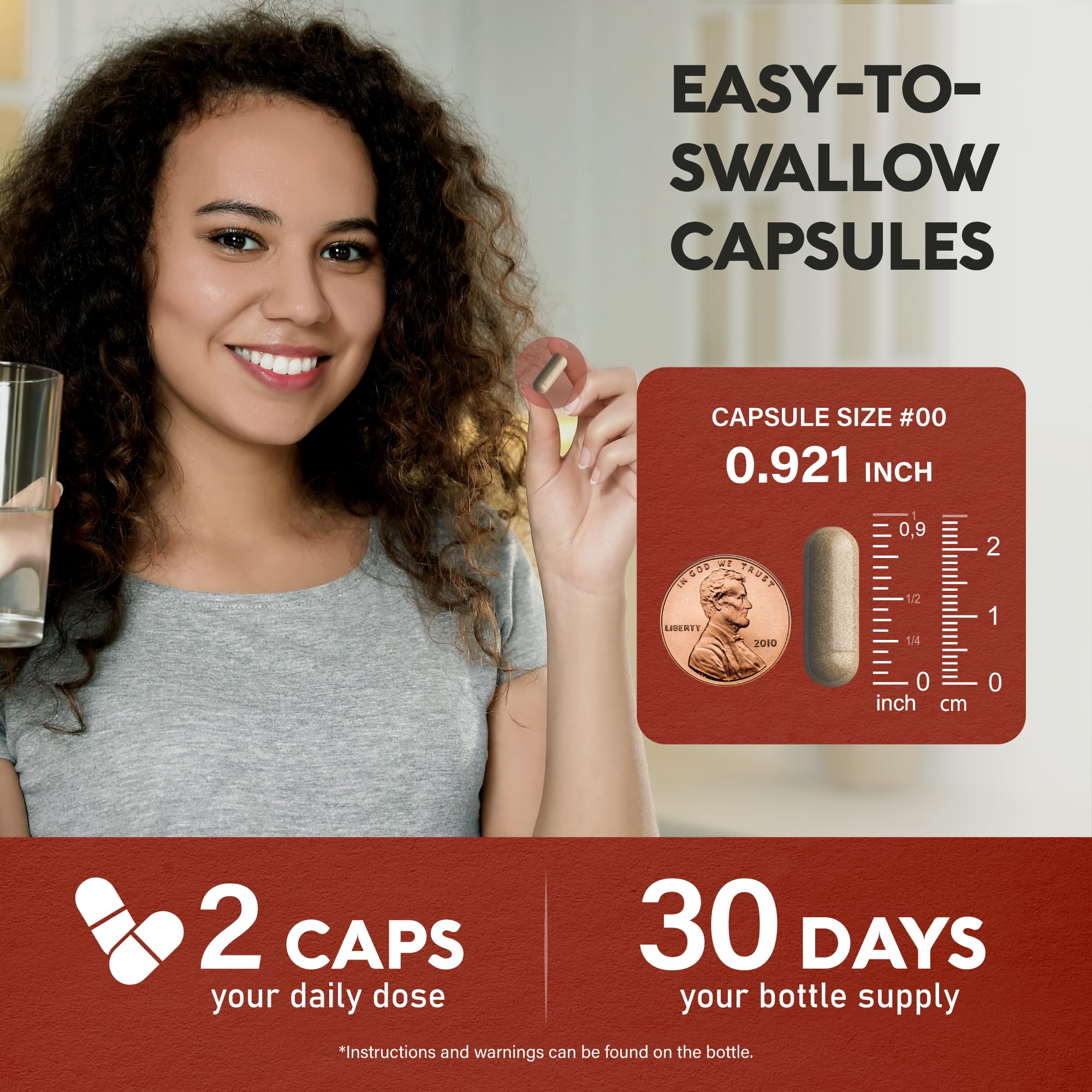NUTRAHARMONY persona tomando cápsula en rutina matutina para practicidad