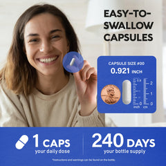 NUTRAHARMONY cápsula junto a mesita de noche sugeriendo uso nocturno