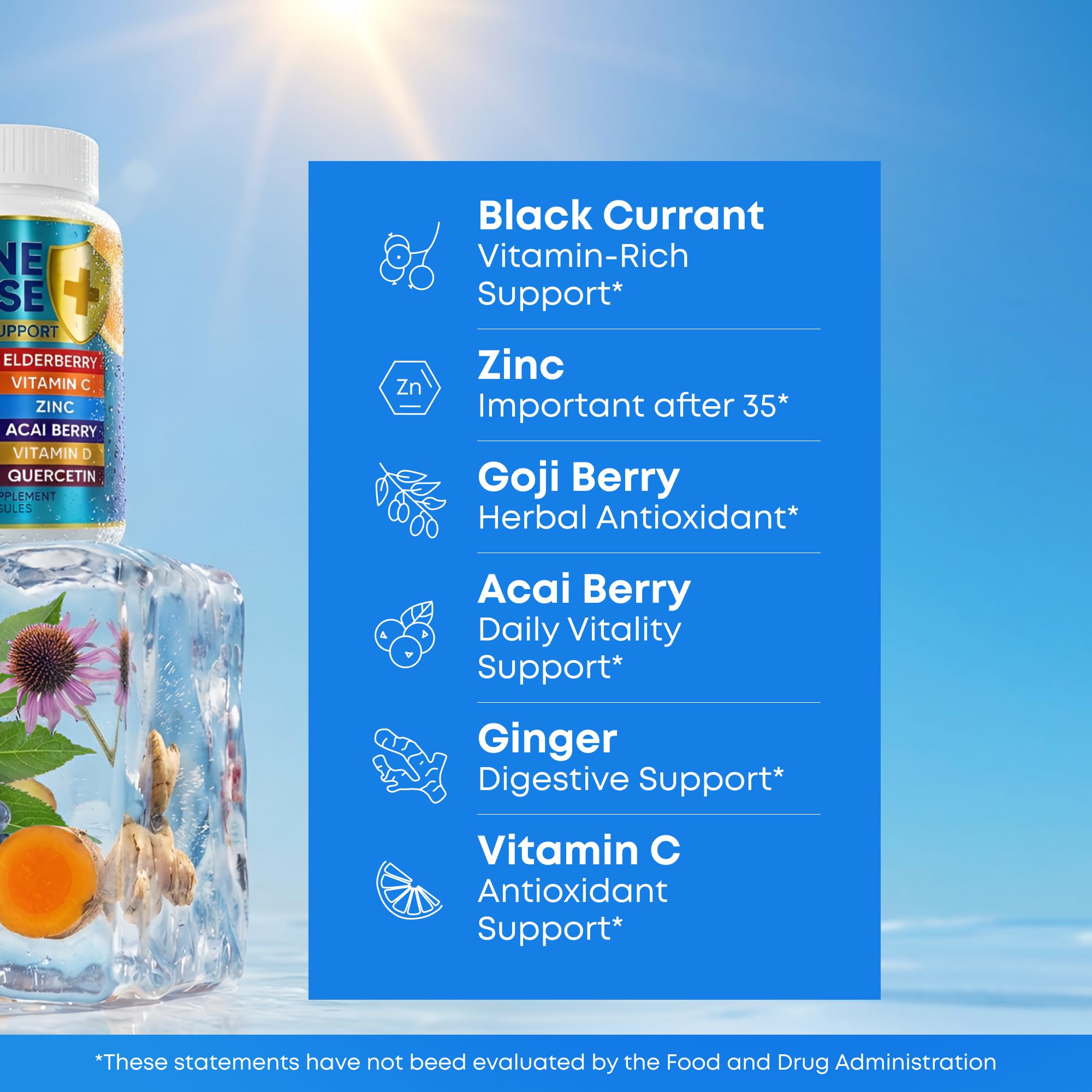 NUTRALIZIZER cápsula en mano para comparación de tamaño práctico