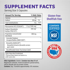 Nutramax Cosamin ASU textura de cápsulas fácil de tragar para comodidad