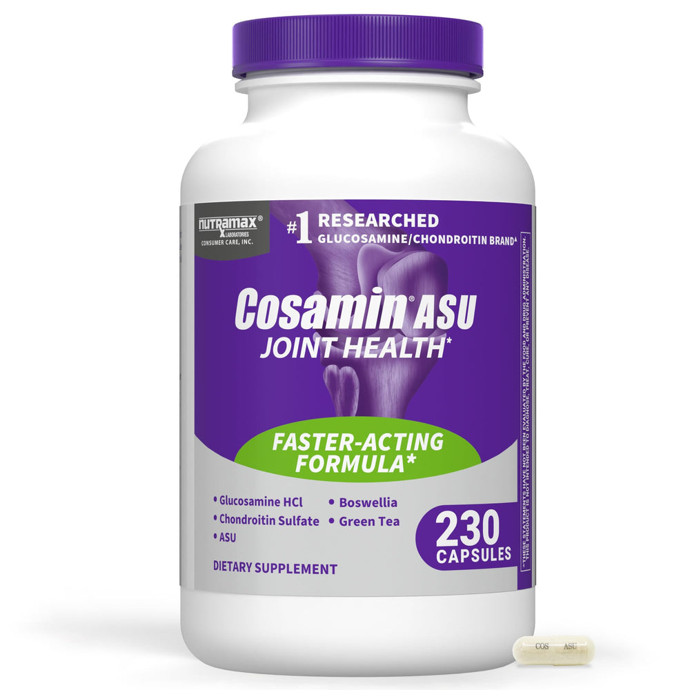 Nutramax Cosamin ASU frontal muestra envase y dosis conveniente