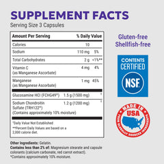 Nutramax Cosamin DS cápsulas en primer plano detalle y calidad visible