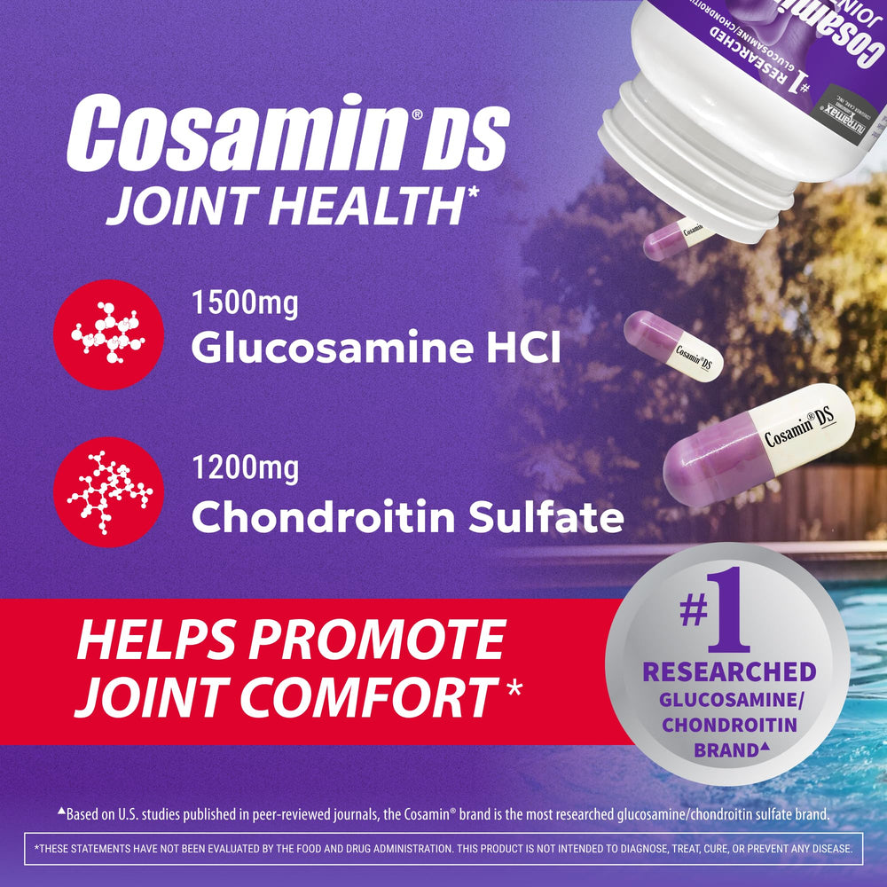 Nutramax Cosamin DS cápsulas extendidas listas para dosificar beneficios prácticos