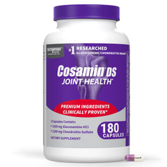 Nutramax Cosamin DS frente del empaque mostrando la marca y beneficio articular