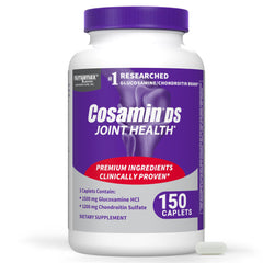 Nutramax Cosamin DS frente del envase mostrando tamaño y presentación, confianza de marca