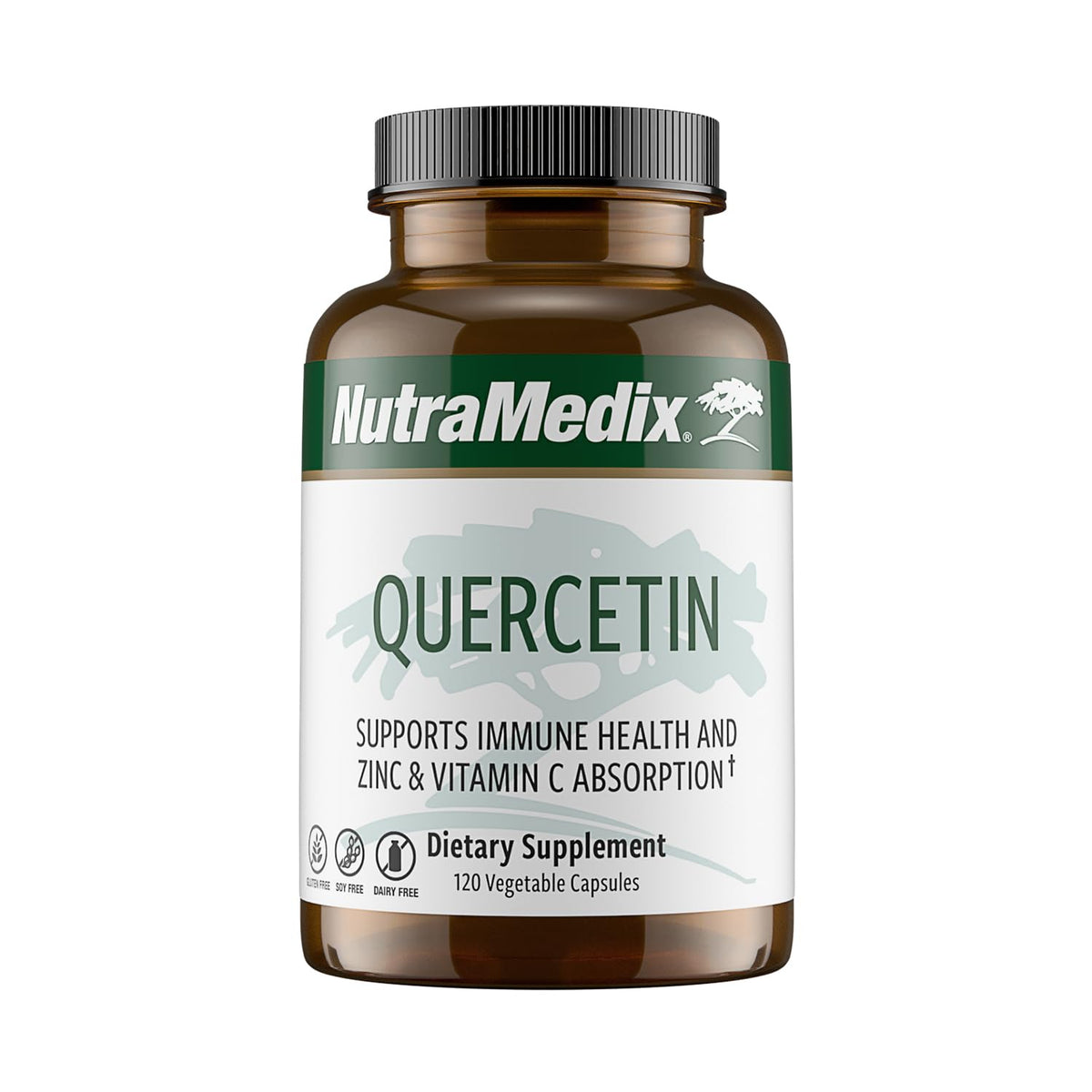 NutraMedix Quercetina 500 mg botella frente, apoyo antioxidante e inmune