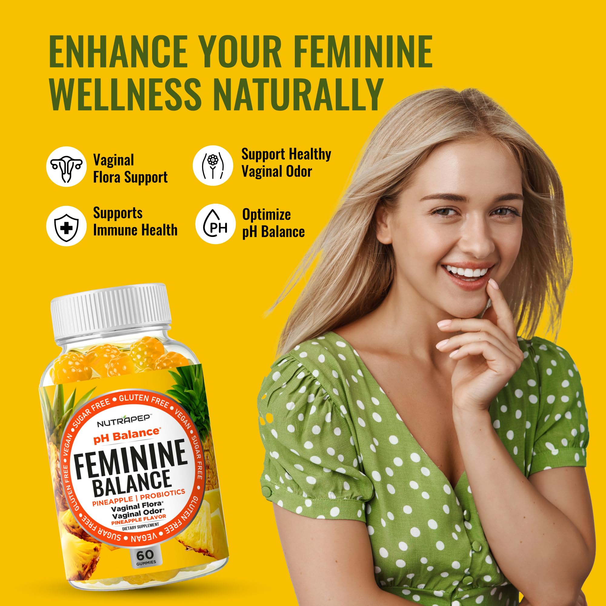 NutraPep detalle de una gomita resalta textura masticable y sabor