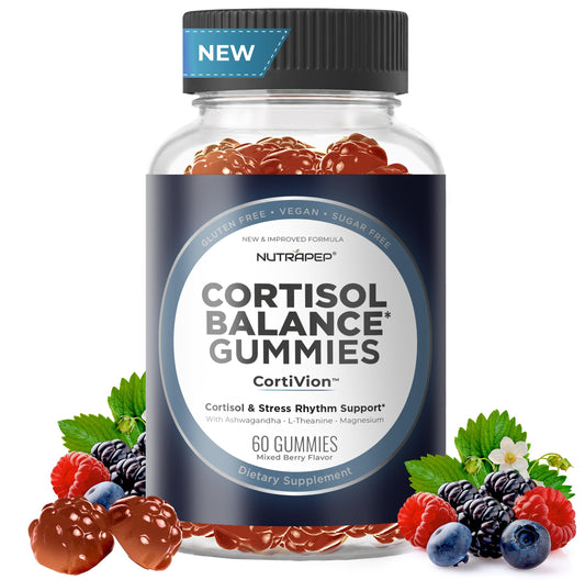 NutraPep gomitas frente del bote mostrando diseño y cantidad, fácil identificación