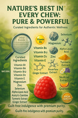 NutraPerfecto textura de gominola masticable y aspecto atractivo