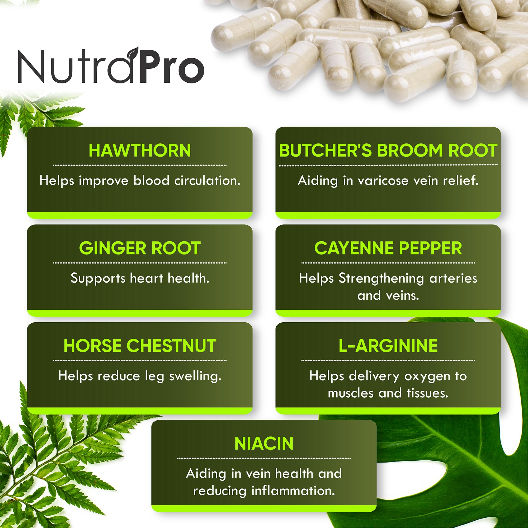 NutraPro etiqueta con lista de ingredientes y certificación GMP