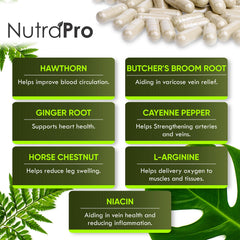 NutraPro etiqueta con lista de ingredientes y certificación GMP