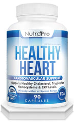 NutraPro Healthy Heart imagen frontal con etiqueta clara y beneficios visibles