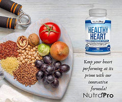NutraPro Healthy Heart comparación de tamaño de la botella para referencia