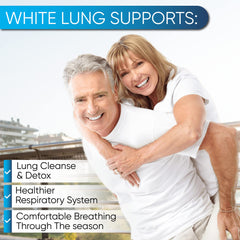 NutraPro White Lung cápsulas dentro del frasco mostrando textura y tamaño