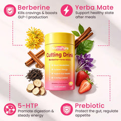 Nutrapure Comprehensive polvo textura fina en primer plano, fácil disolución rápida