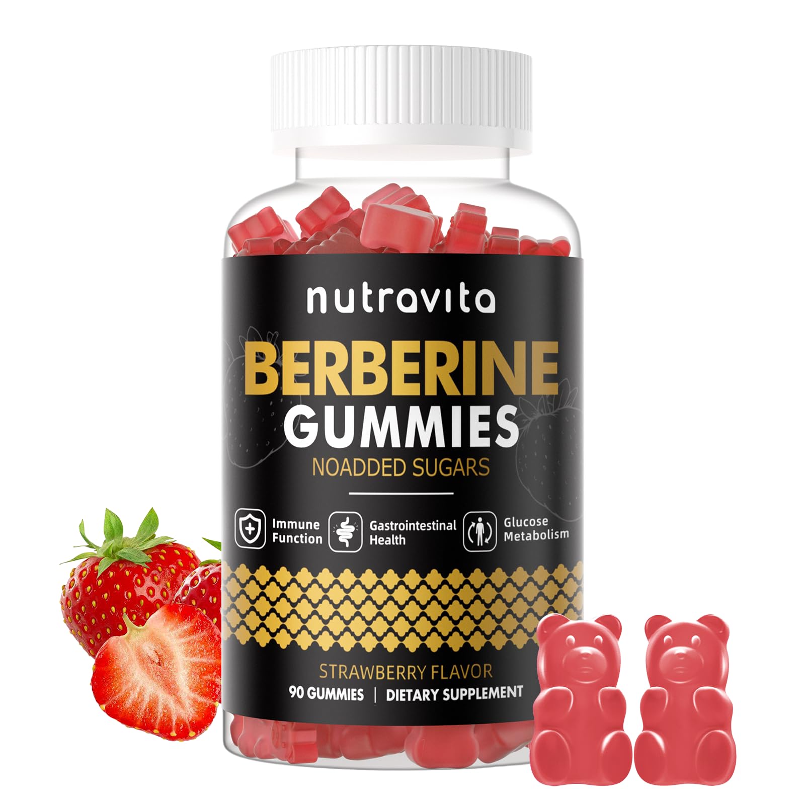 Nutravita Berberina Gomitas en caja, apoyo al metabolismo diario