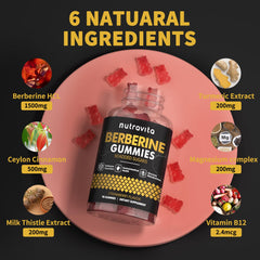 Nutravita Berberina Gomitas con canela Ceilán, aroma cálido