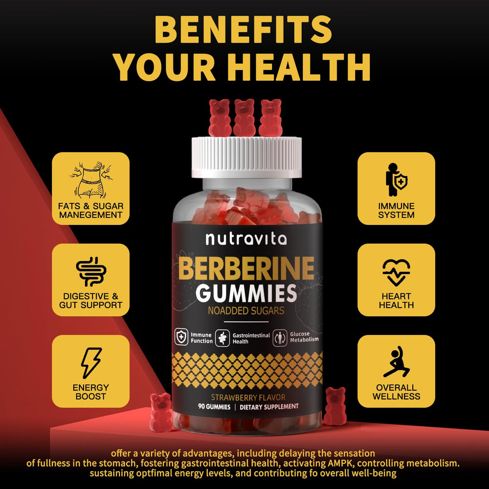Nutravita Berberina Gomitas con ingredientes orgánicos