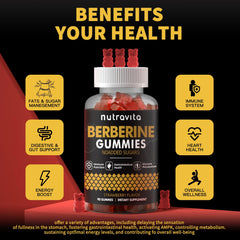 Nutravita Berberina Gomitas con ingredientes orgánicos