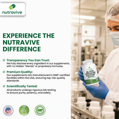 Nutravive producto entre manos para enfatizar valor y presentación