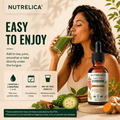 NUTRELICA pipeta aplicando gotas, uso práctico y absorción rápida