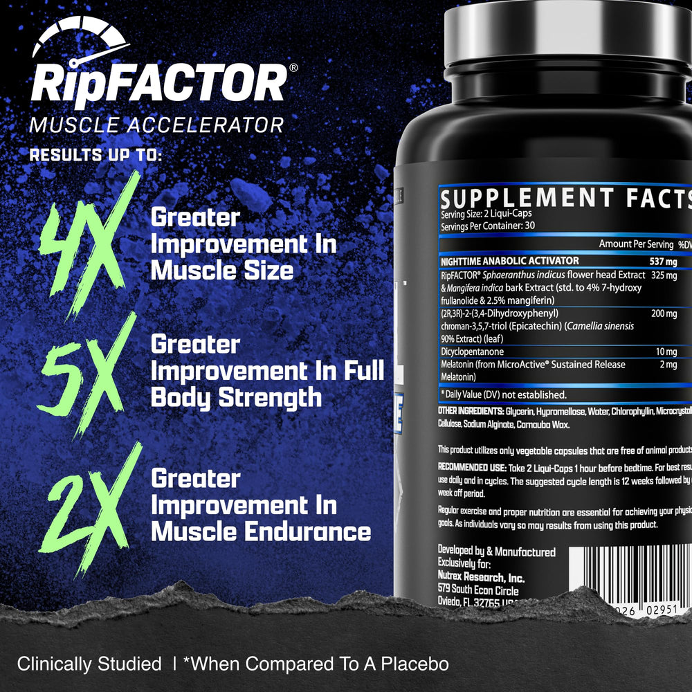 Nutrex Research Anabol PM sobre mesa de entrenamiento nocturno sugiere recuperación