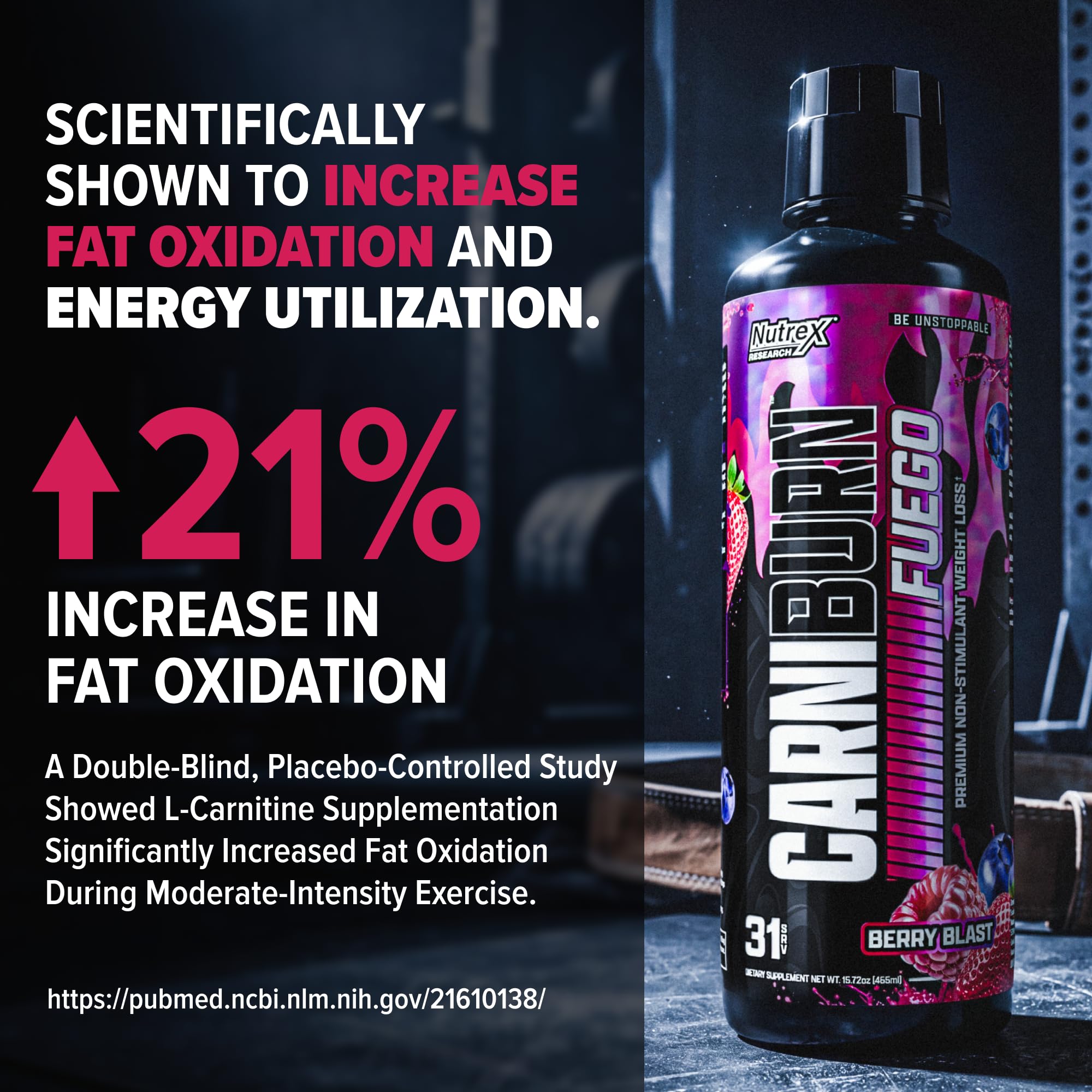 Nutrex Carniburn etiqueta con ingredientes clave y claridad informativa