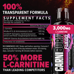 Nutrex Carniburn shot antes de entrenar para energía sin estimulantes