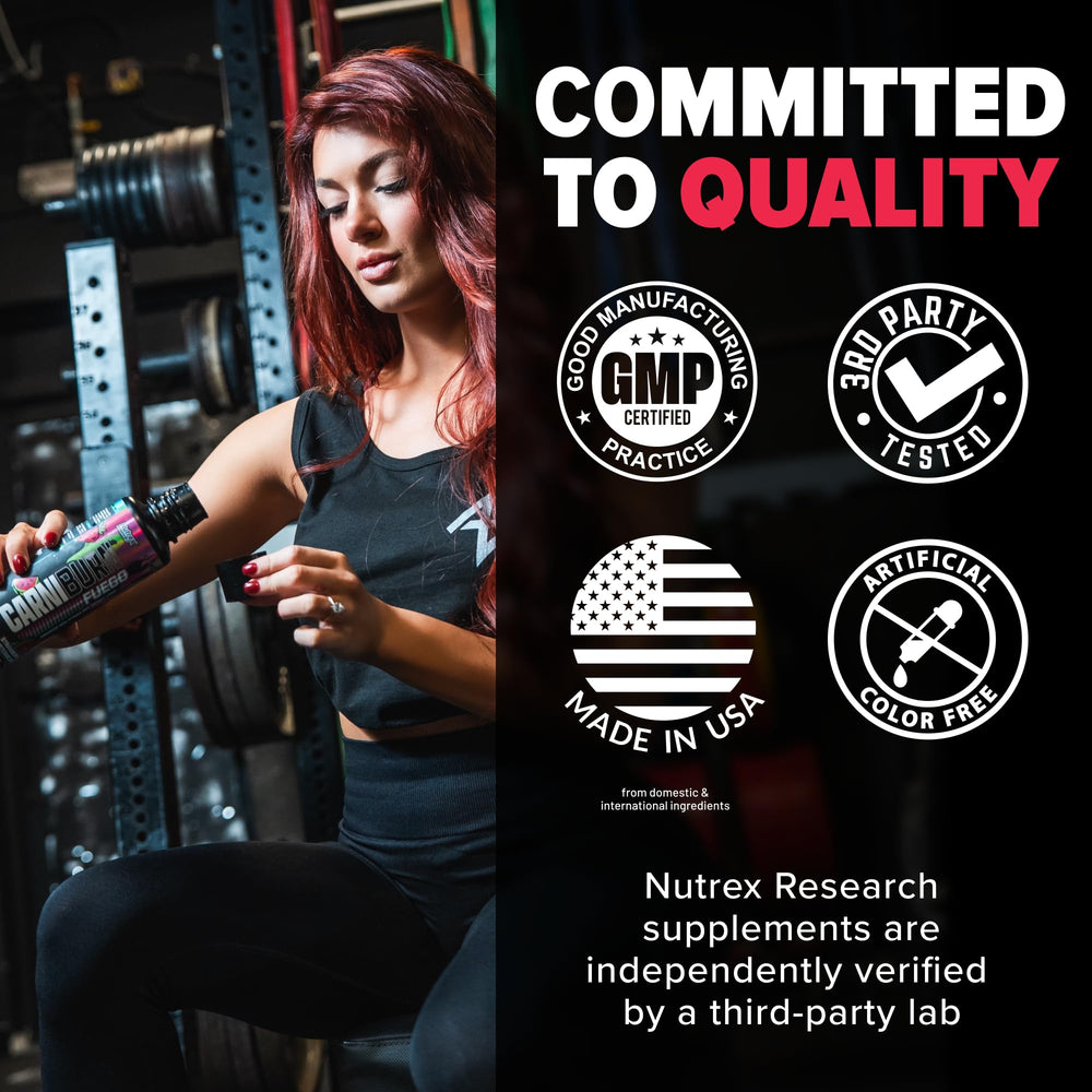 Nutrex Carniburn uso preentreno en gimnasio para energía sin estimulantes
