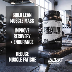 Nutrex Research cierre y etiqueta legible que garantiza transparencia