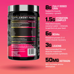 Nutrex Research polvo rosa textura fina para mezcla rápida y sin grumos