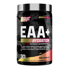 Nutrex Research frente del envase mostrando 30 servicios y sabor Pink Lemonade