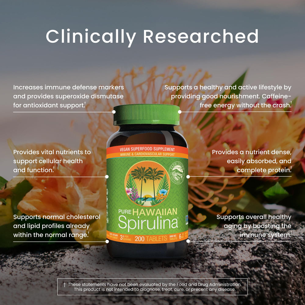 Nutrex Hawaii etiqueta con información de cultivo y origen