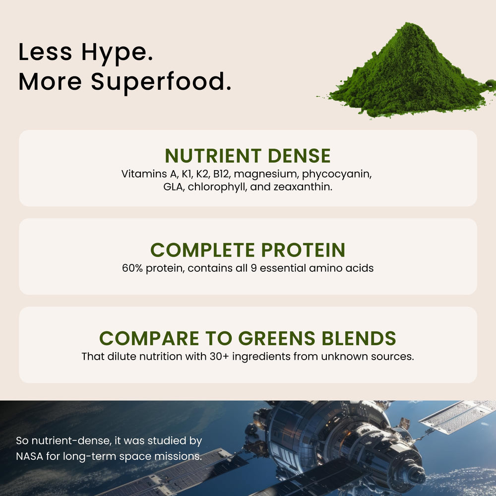 Nutrex Hawaii cucharita con spirulina para dosificación práctica