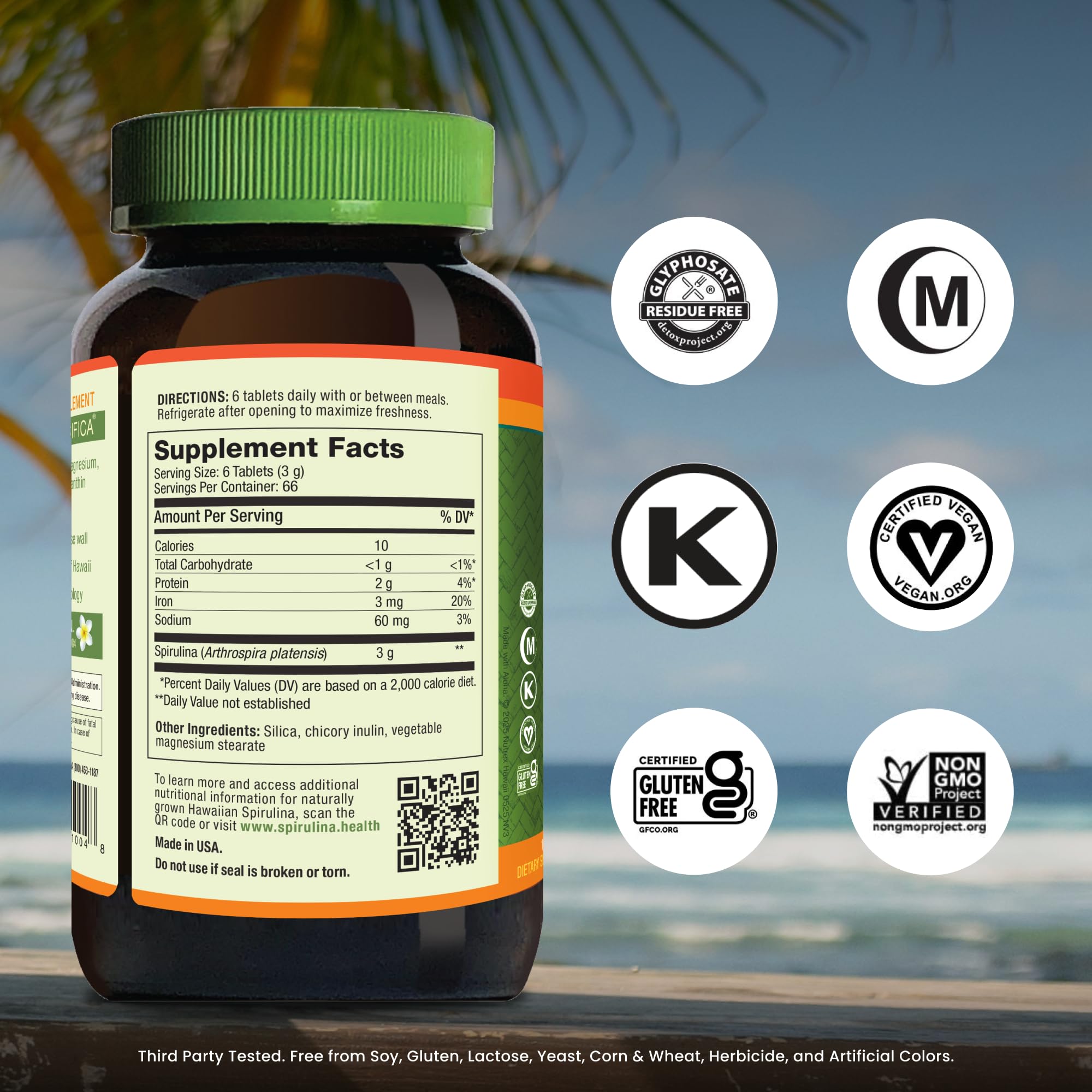 Nutrex Hawaii tabletas en primer plano destacando su textura y fácil toma
