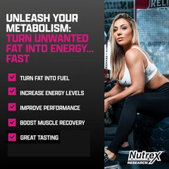 Nutrex Research líquido Berry Blast textura brillante y mezcla rápida