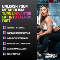 Nutrex Research detalle de etiqueta con información de 3,000 mg por servicio, transparencia