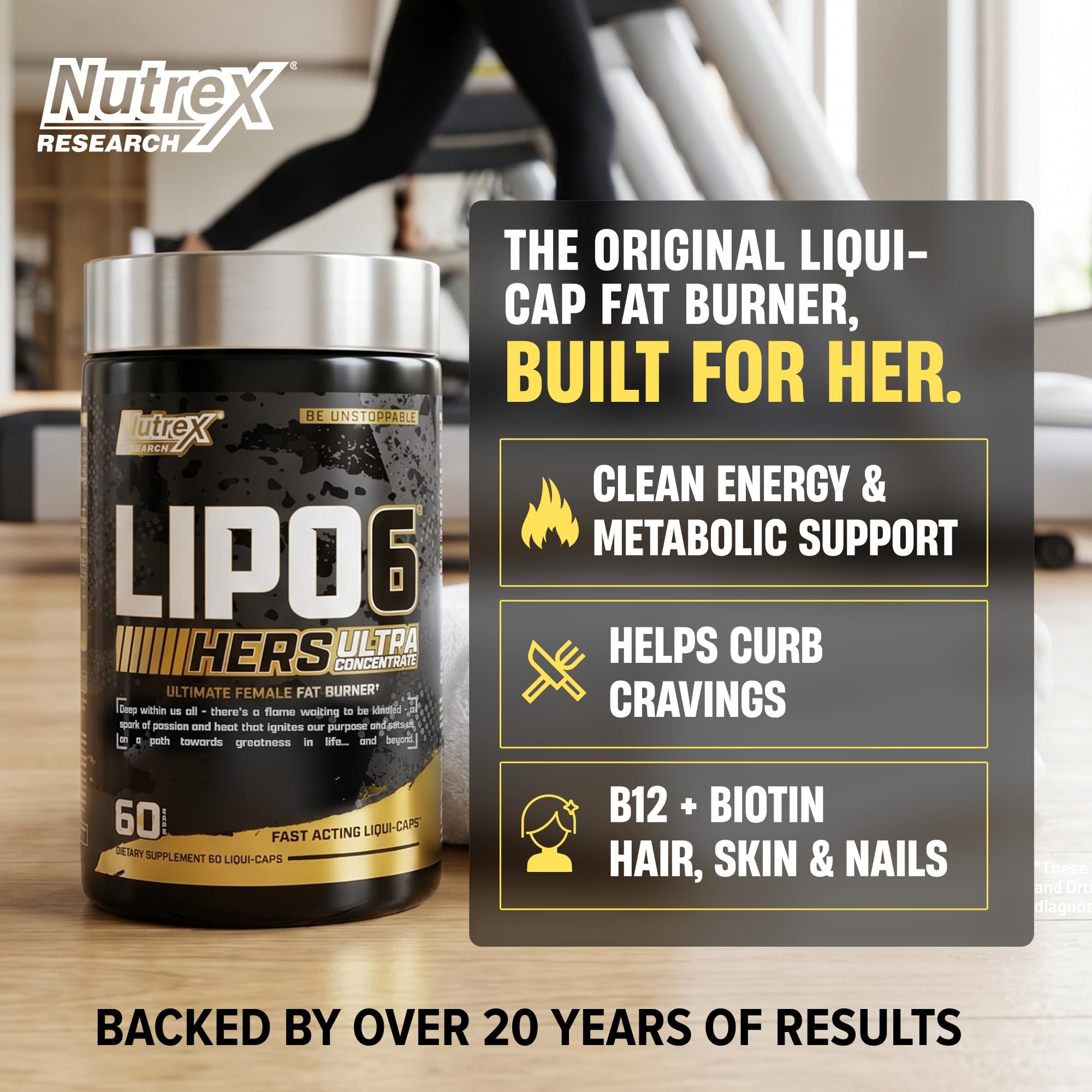 Nutrex Research cápsula antes del entrenamiento para energía y enfoque