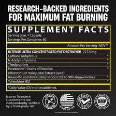 Nutrex Research primer plano de cápsula mostrando textura y concentración efectiva
