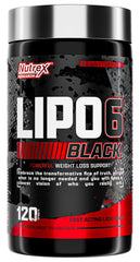 Nutrex Research Lipo-6 Black vista frontal para identificar el envase