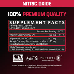 Nutrex Research NIOX en uso antes de entrenar para mejorar vascularidad