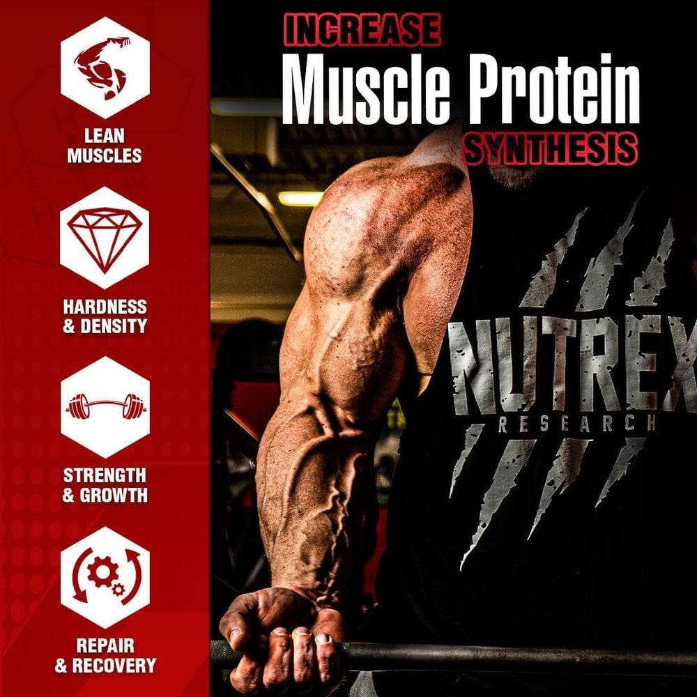 Nutrex Research cápsula junto a mano para comparar tamaño y facilidad de ingestión